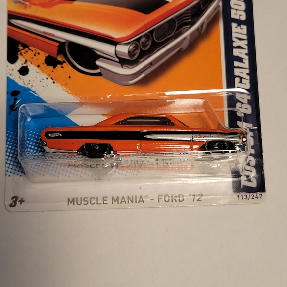 Hot Wheels Custom '64 Galaxie 500 Muscle Mania - Ford '12 3/10 113/247 Sealed - Picture 3 of 4
